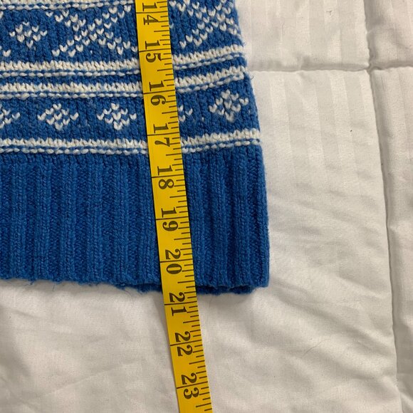 American Eagle Women’s Vintage Blue & White Sweater – XL (Y2K Green Label) - Picture 11 of 13